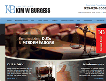 Tablet Screenshot of kimburgess.com